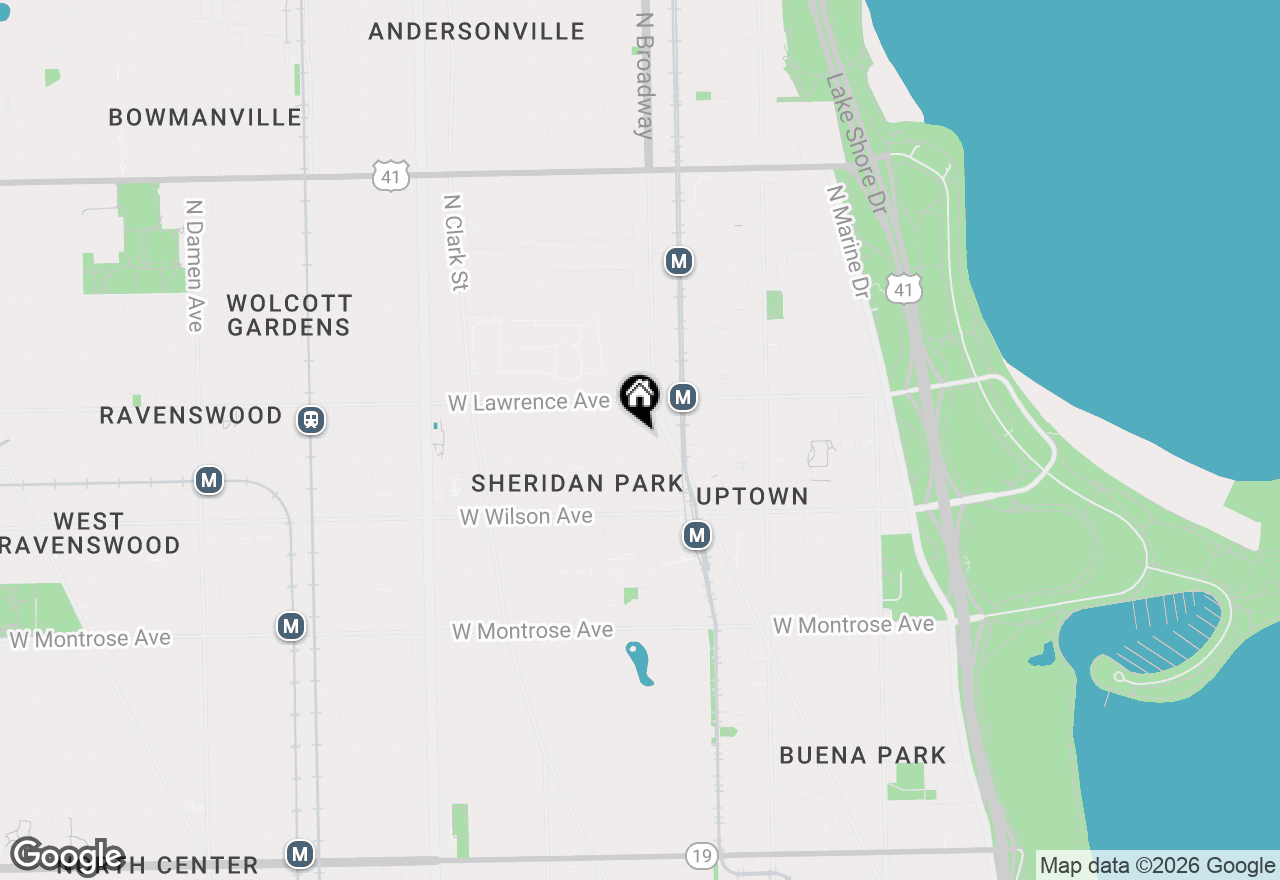 Map of 4700 N Racine Avenue #214, Chicago, IL 60640