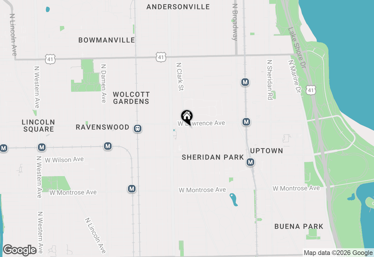 Map of 4743 N Clark Street #4S, Chicago, IL 60640