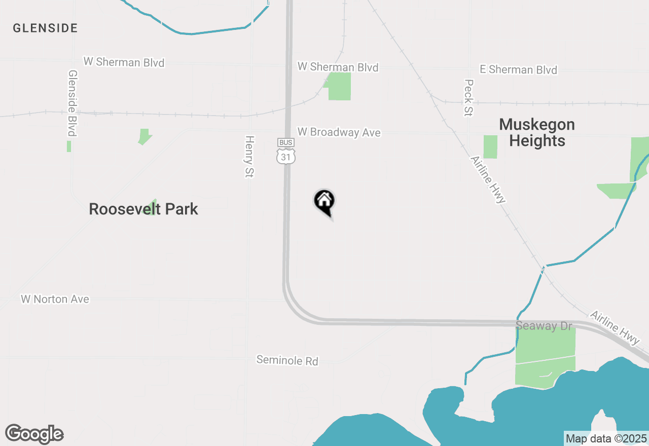 Map of 3116 Temple Street, Muskegon, MI 49444