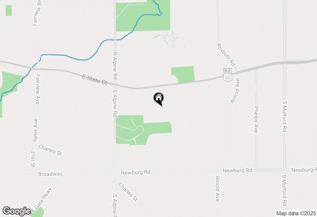 Map of 4874 E Lawn Drive, Rockford, IL 61108