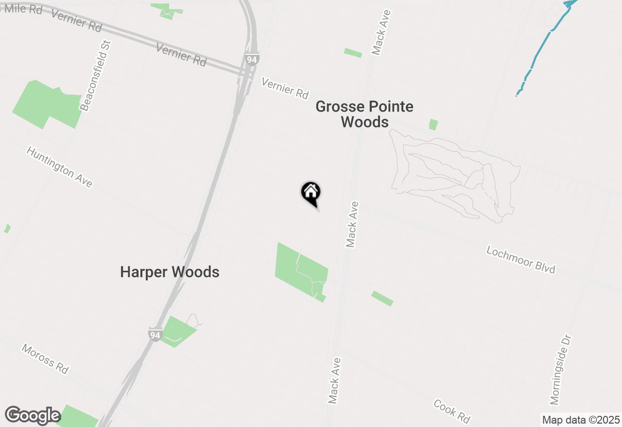 Map of 1953 Hunt Club Drive, Grosse Pointe Woods, MI 48236