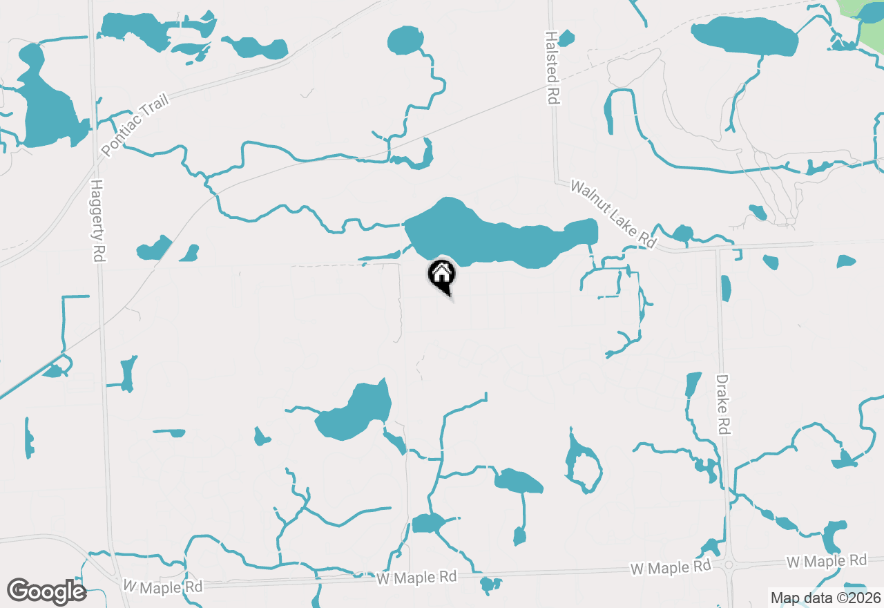 Map of 5615 Loveland Street, West Bloomfield, MI 48322