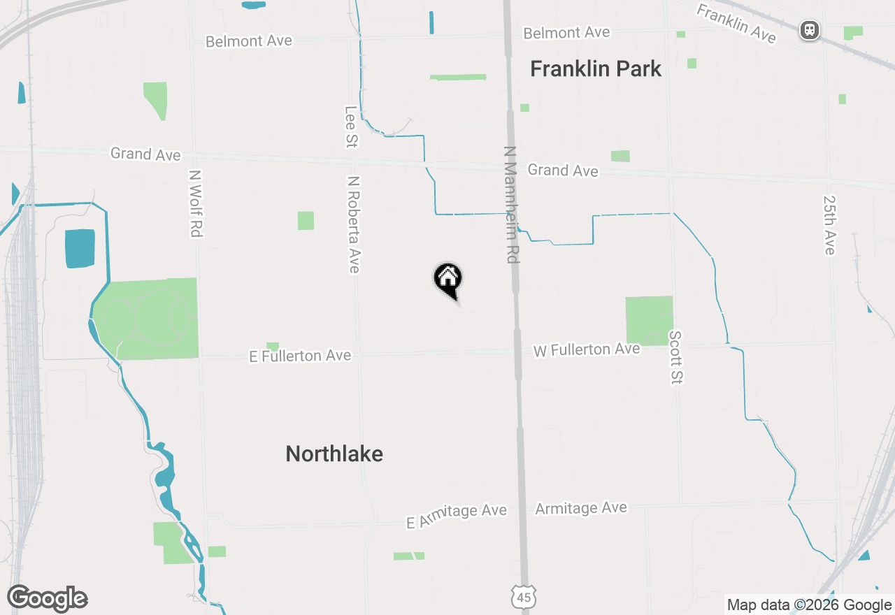 Map of 10526 Altgeld Street, Melrose Park, IL 60164