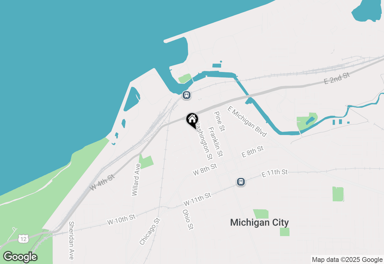 Map of 416 Wabash Street, Michigan City, IN 46360