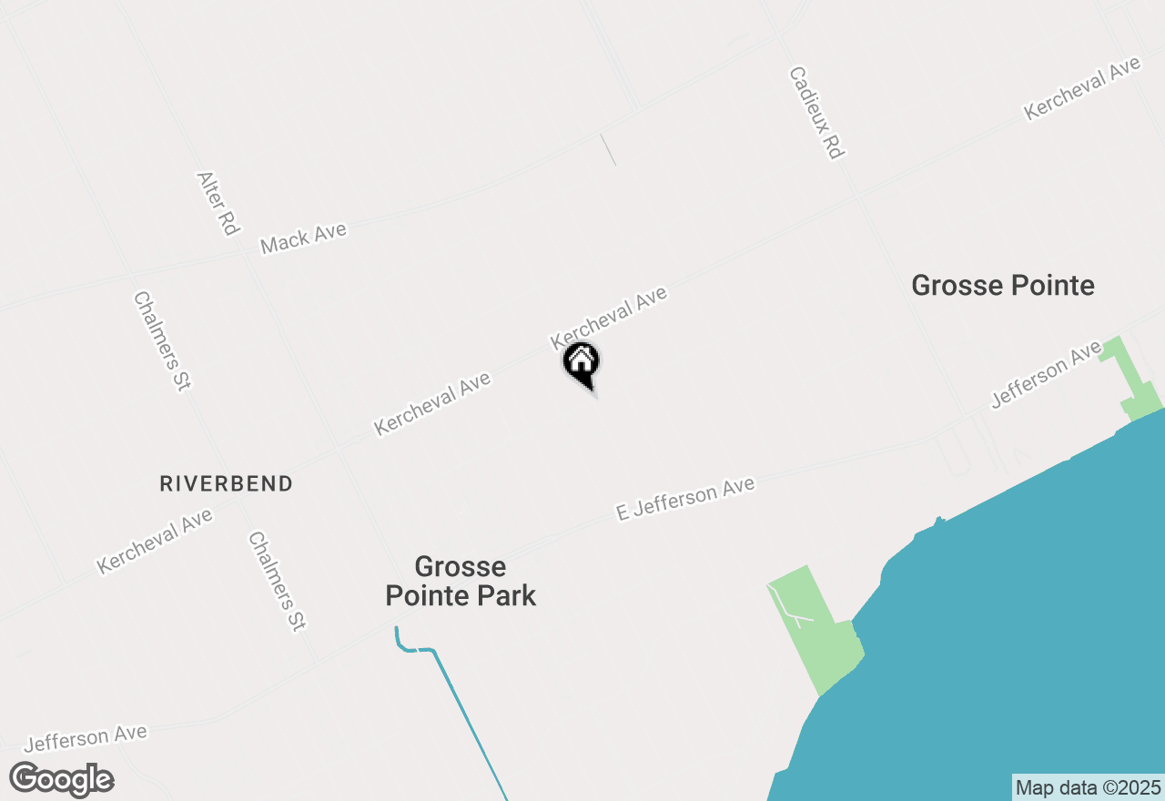 Map of 1107 Buckingham Road, Grosse Pointe Park, MI 48230