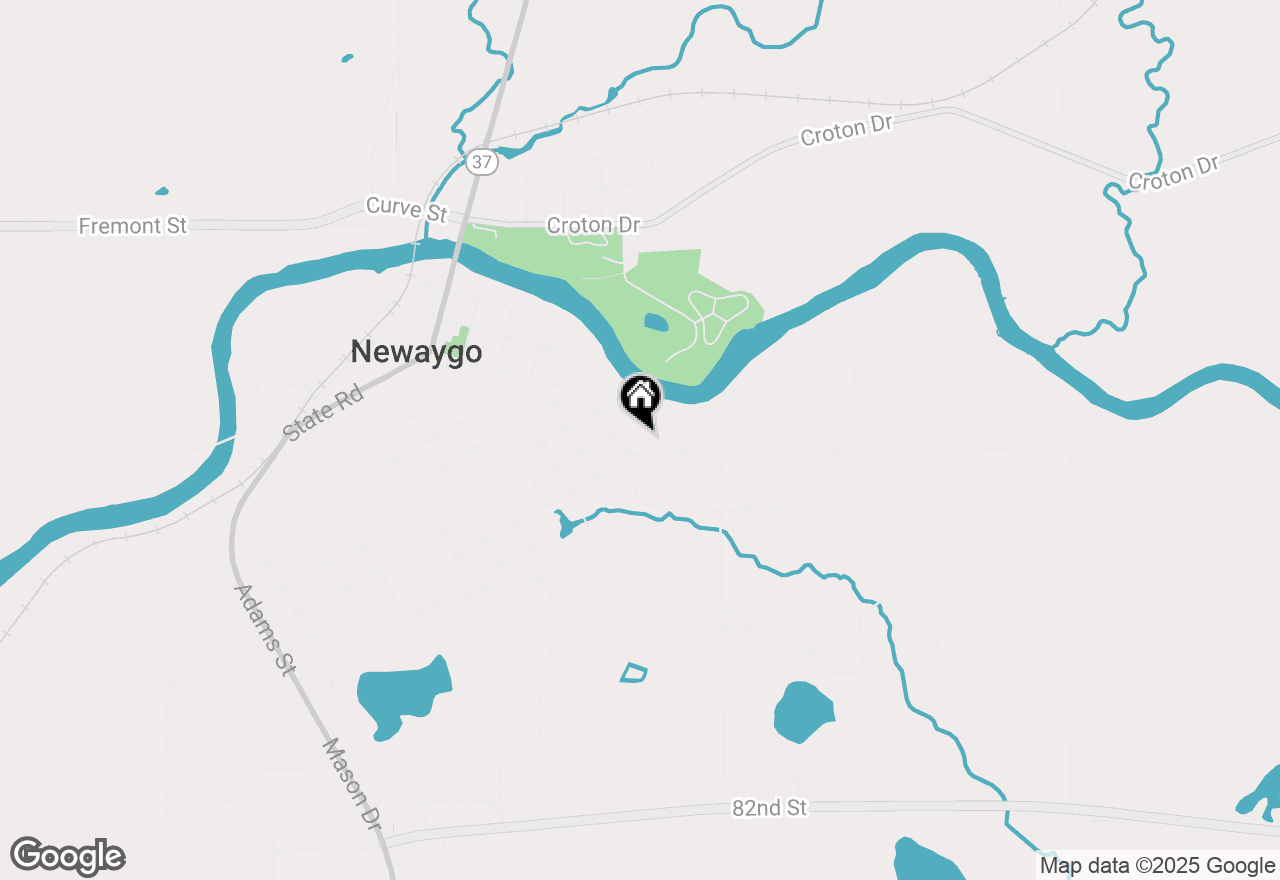 Map of 365 Quarterline Street, Newaygo, MI 49337