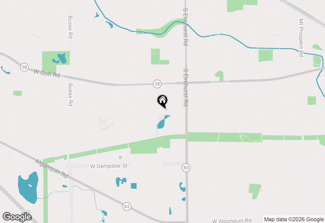 Map of 1101 S Hunt Club Drive #403, Mount Prospect, IL 60056