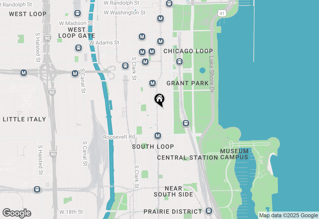 Map of 40 E 9th Street #1313, Chicago, IL 60605