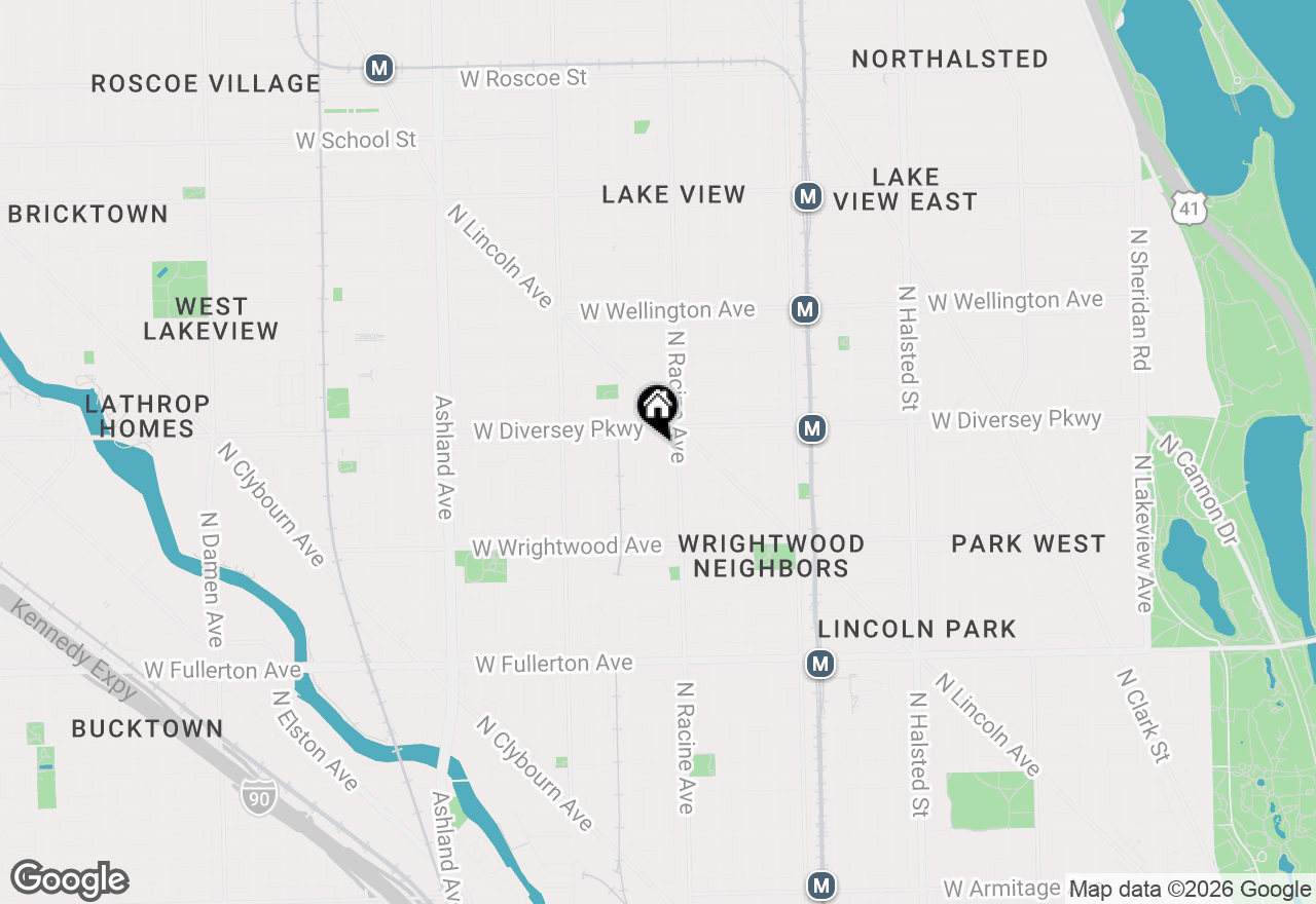 Map of 2735 N Magnolia Avenue #GF, Chicago, IL 60614