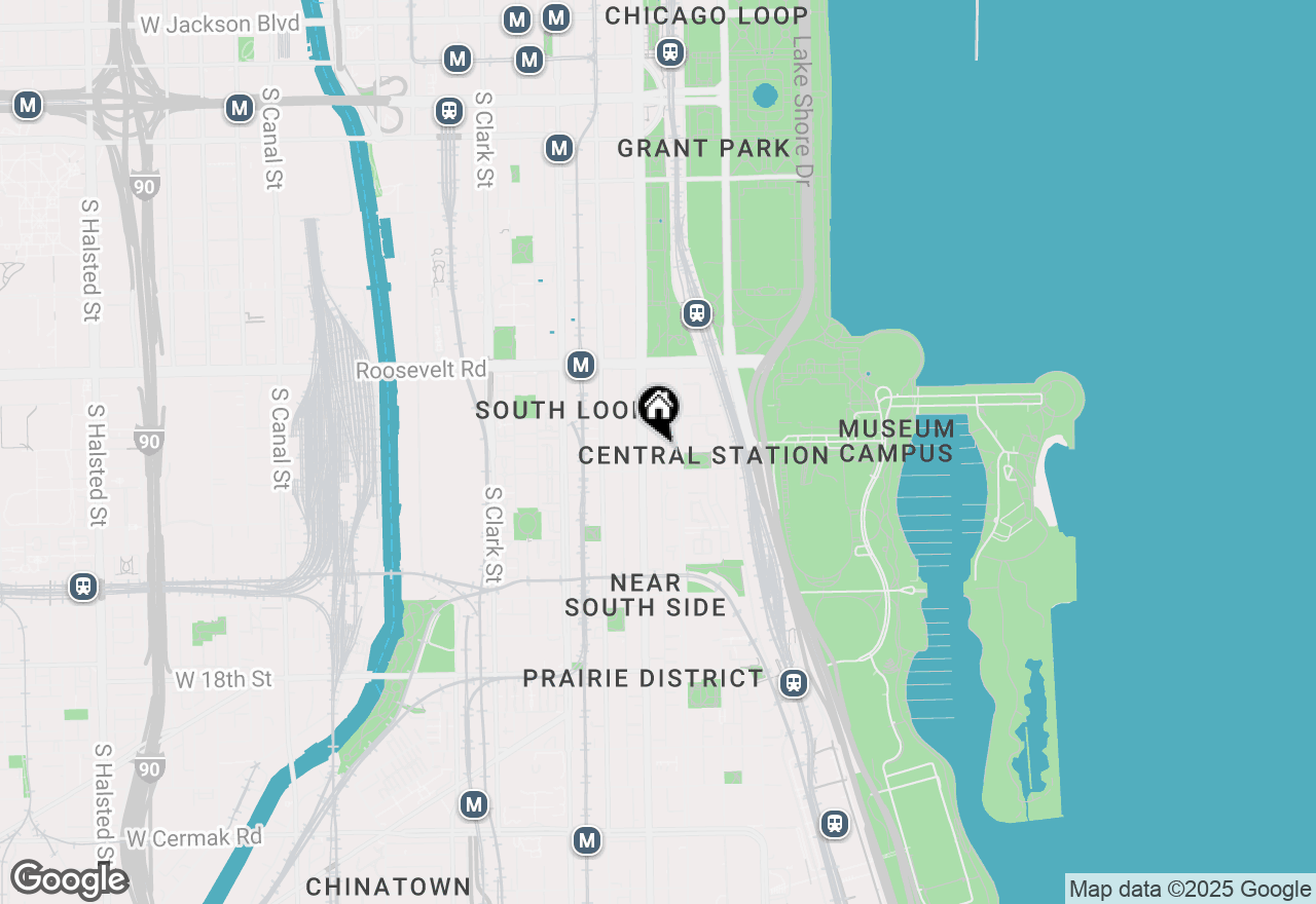 Map of 1327 S Indiana Parkway, Chicago, IL 60605