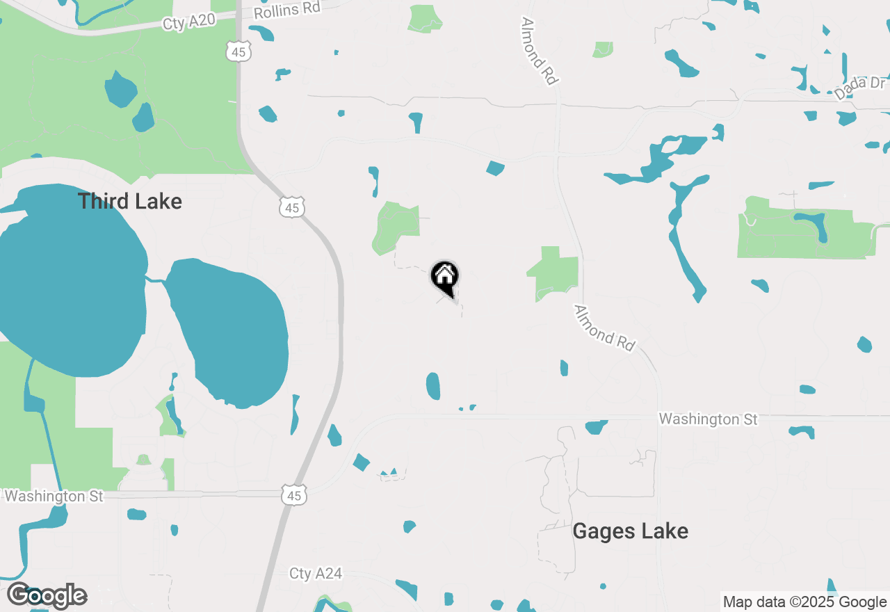 Map of 7612 Cascade Way, Gurnee, IL 60031