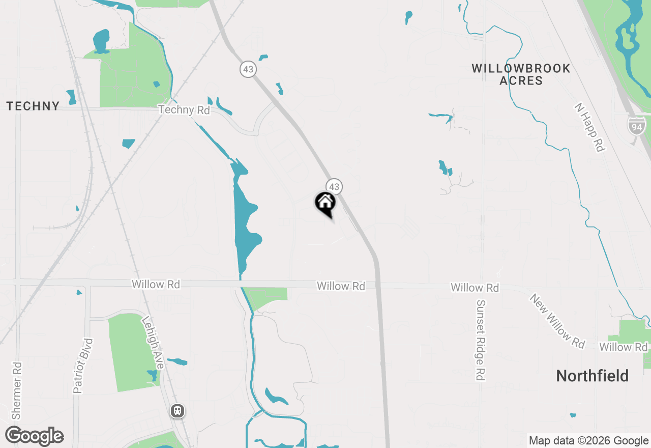 Map of 2367 Chelsea Road, Northbrook, IL 60062