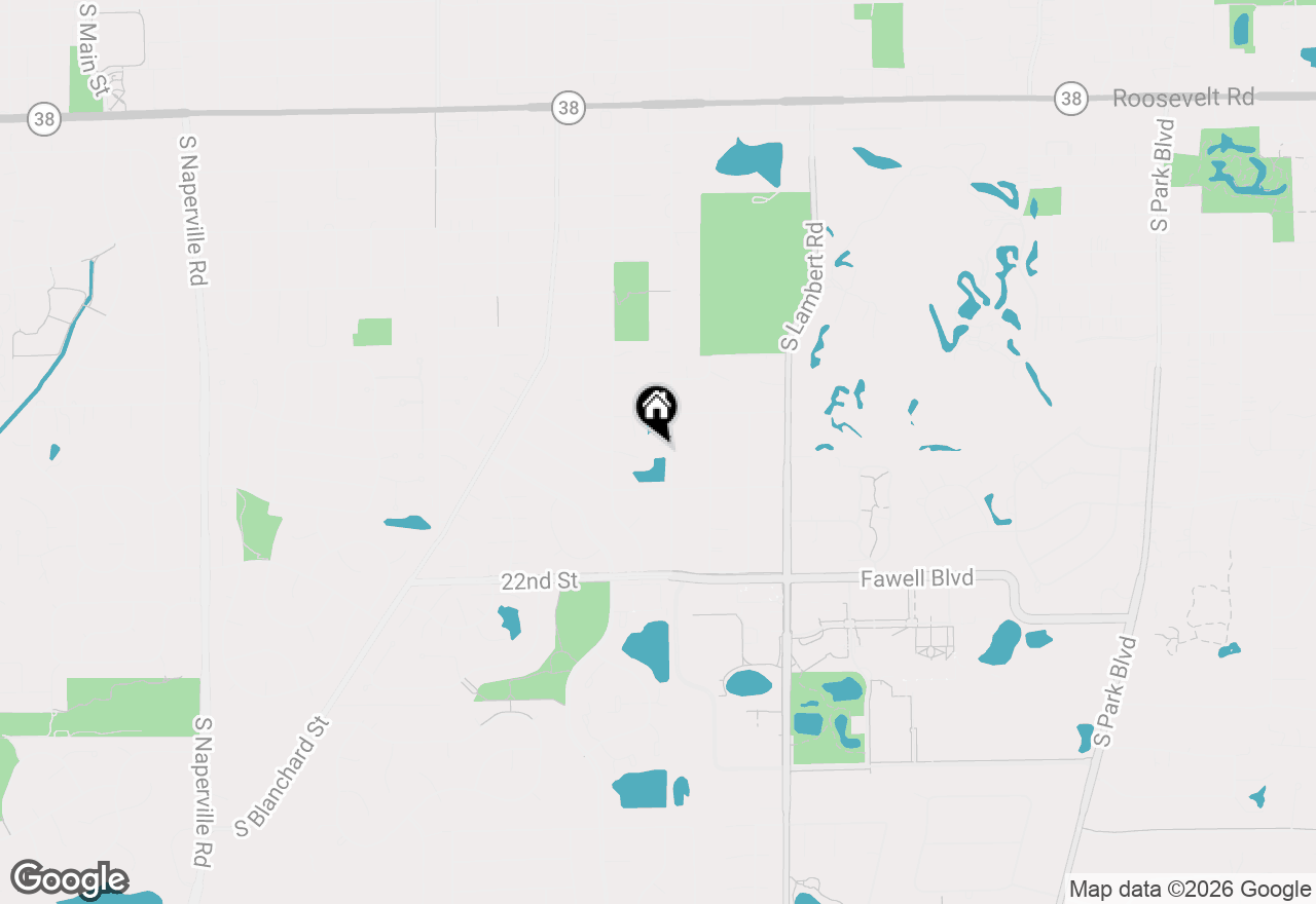 Map of 1720 Trent Court, Wheaton, IL 60189