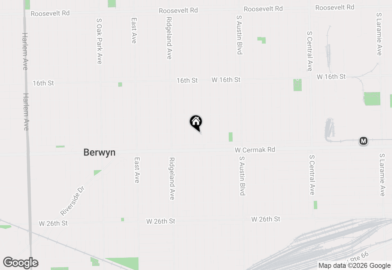 Map of 2102 Harvey Avenue, Berwyn, IL 60402