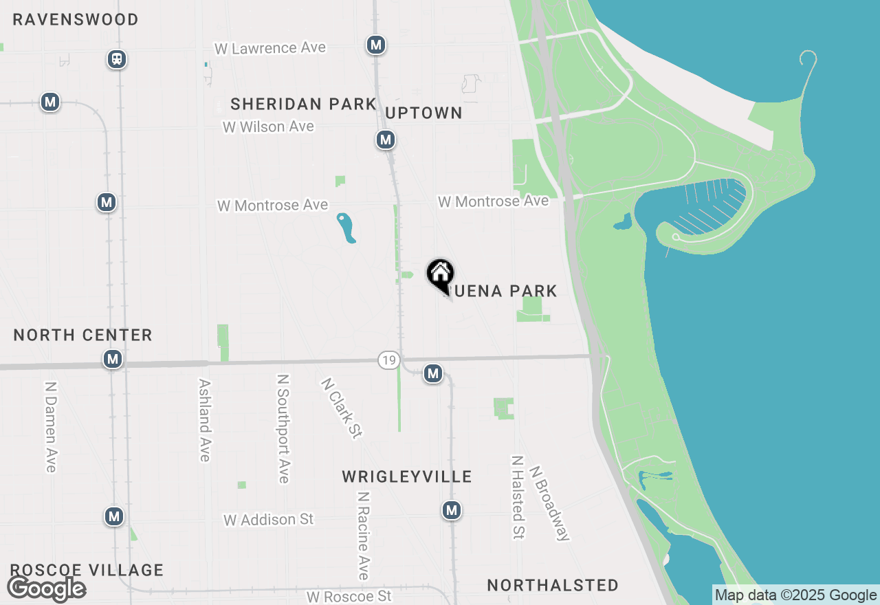 Map of 4117 N Sheridan Road #1N, Chicago, IL 60613