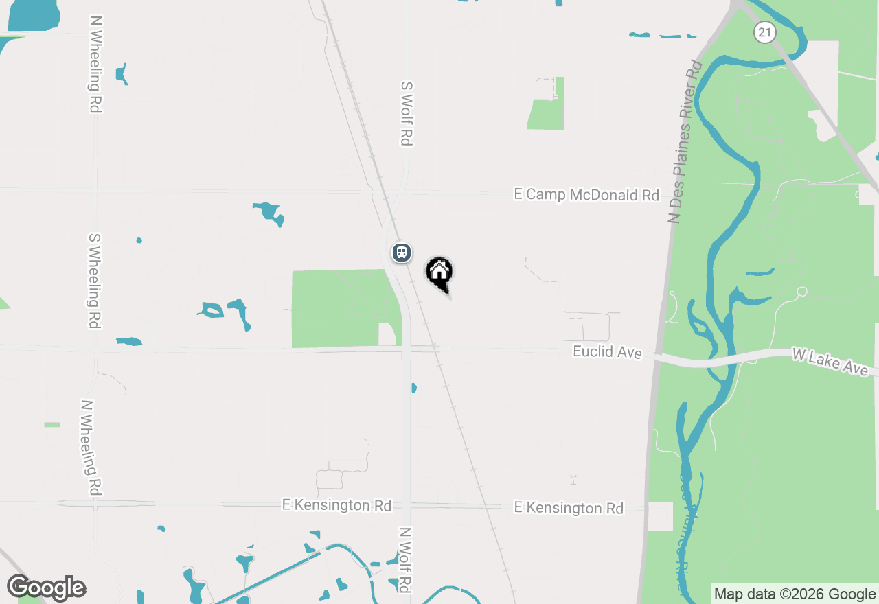 Map of 1331 N Indigo Drive, Mount Prospect, IL 60056