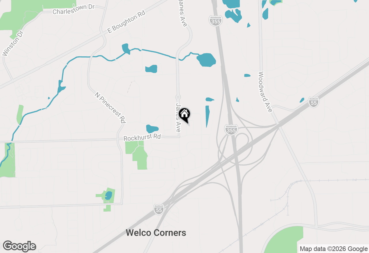 Map of 360 Homewood Drive, Bolingbrook, IL 60440
