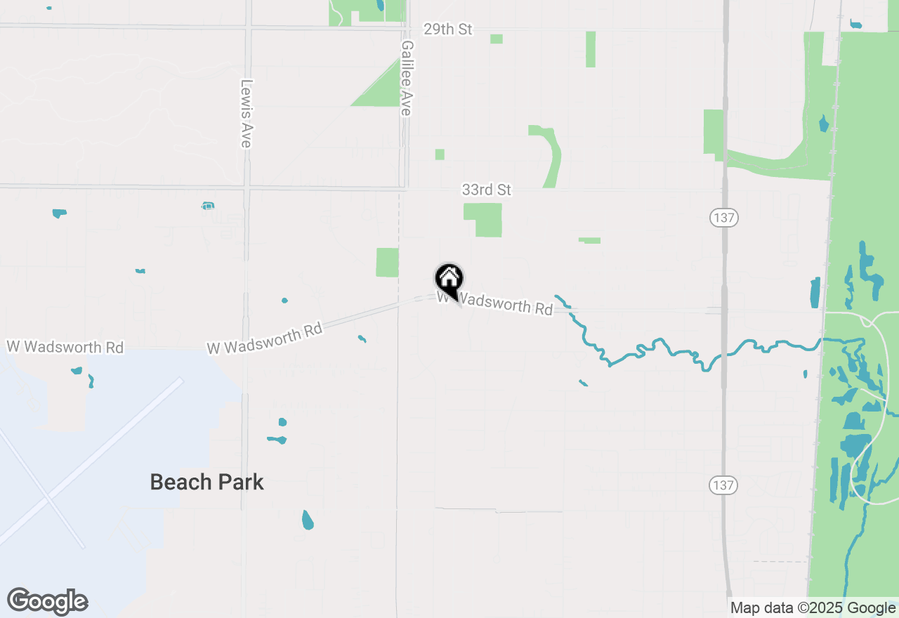 Map of 10873 W Wadsworth Road, Beach Park, IL 60099