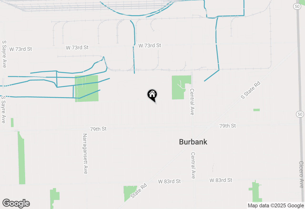 Map of 7730 Mayfield Avenue, Burbank, IL 60459
