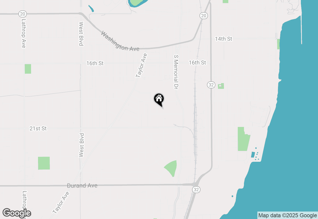 Map of 1933 Jay Eye See Ave, Racine, WI 53403