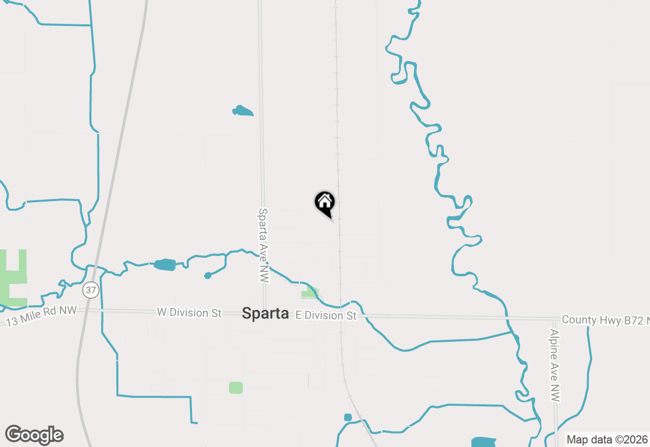Map of 197 Carrie Street, Sparta, MI 49345