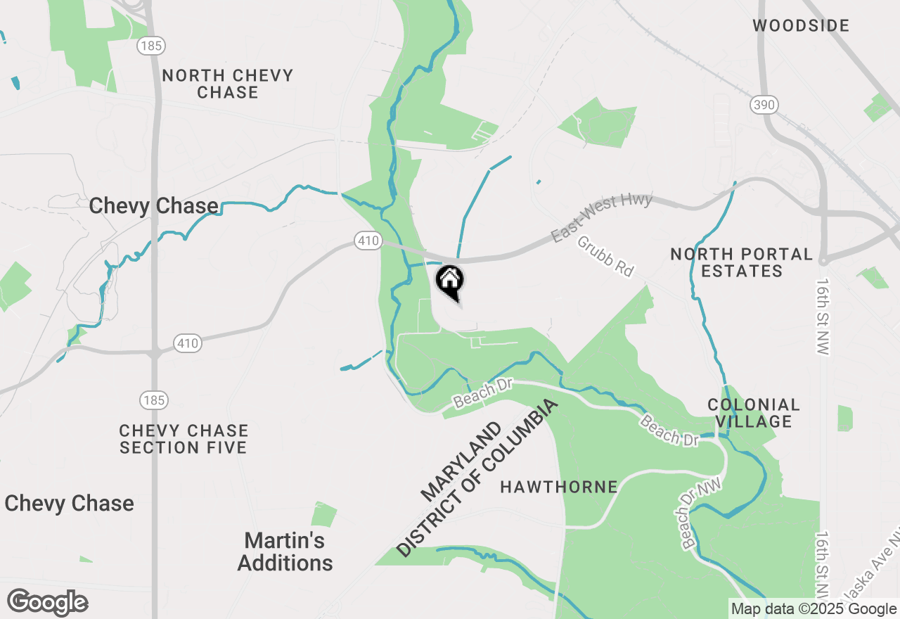 Map of 2808 Washington Avenue, Chevy Chase, MD 20815