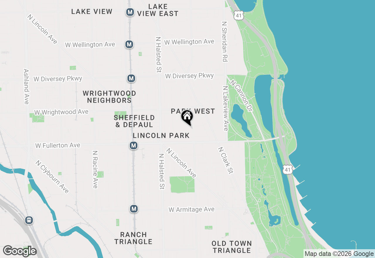 Map of 622 W Arlington Place #2, Chicago, IL 60614