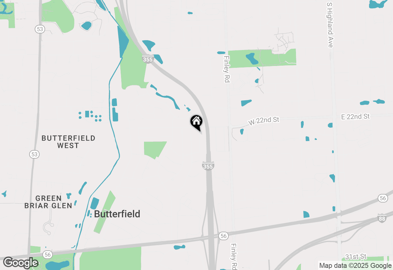 Map of 2S070 Colonial Lane, Lombard, IL 60148