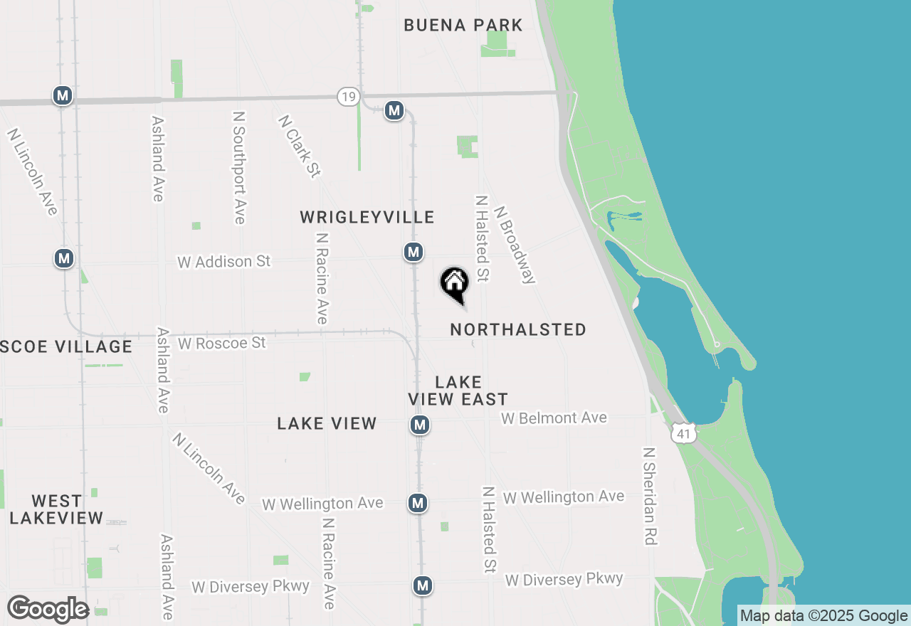Map of 842 W Newport Avenue #1N, Chicago, IL 60657