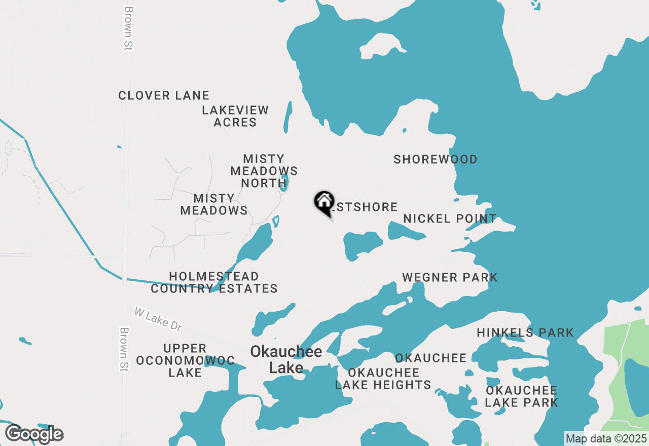 Map of W351N5747 Westshore Rd, Oconomowoc, WI 53066