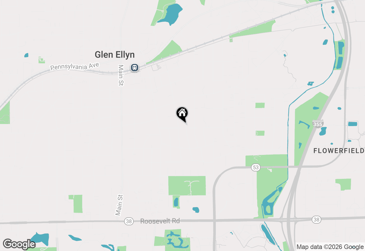 Map of 704 Highview Avenue, Glen Ellyn, IL 60137
