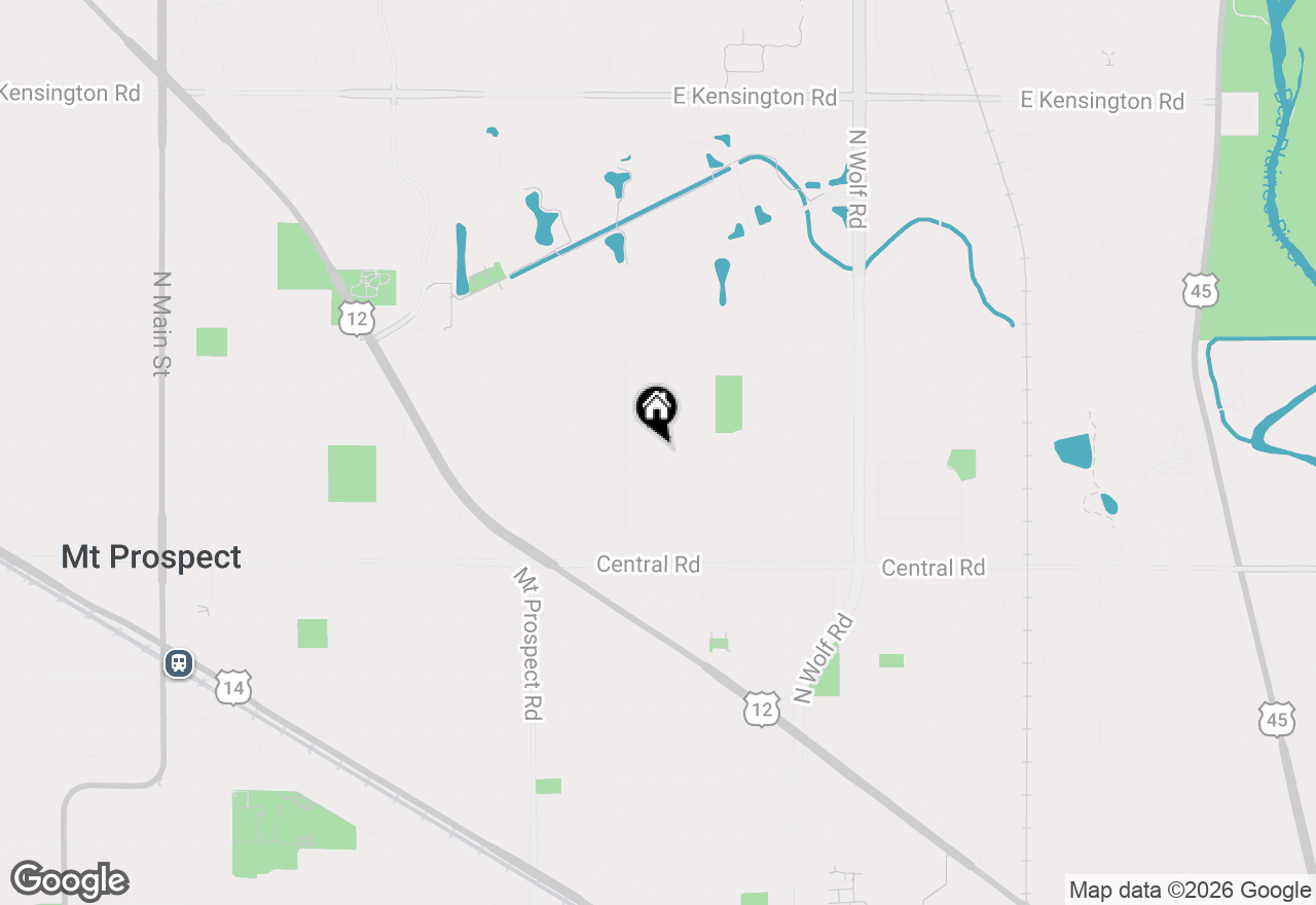 Map of 1308 E Thayer Street, Mount Prospect, IL 60056