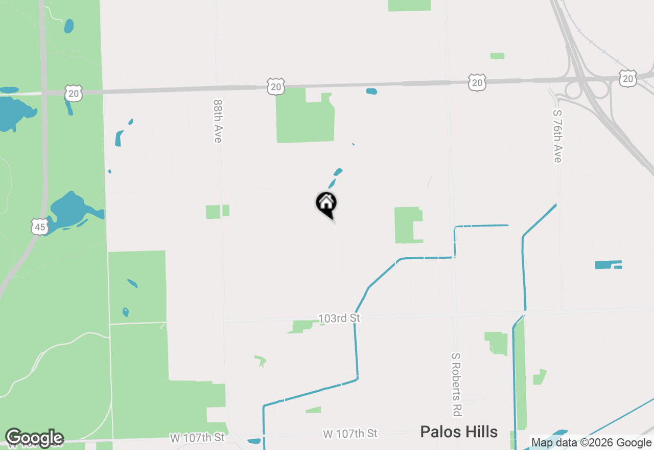 Map of 8431 W 99th Terrace #35-205, Palos Hills, IL 60465