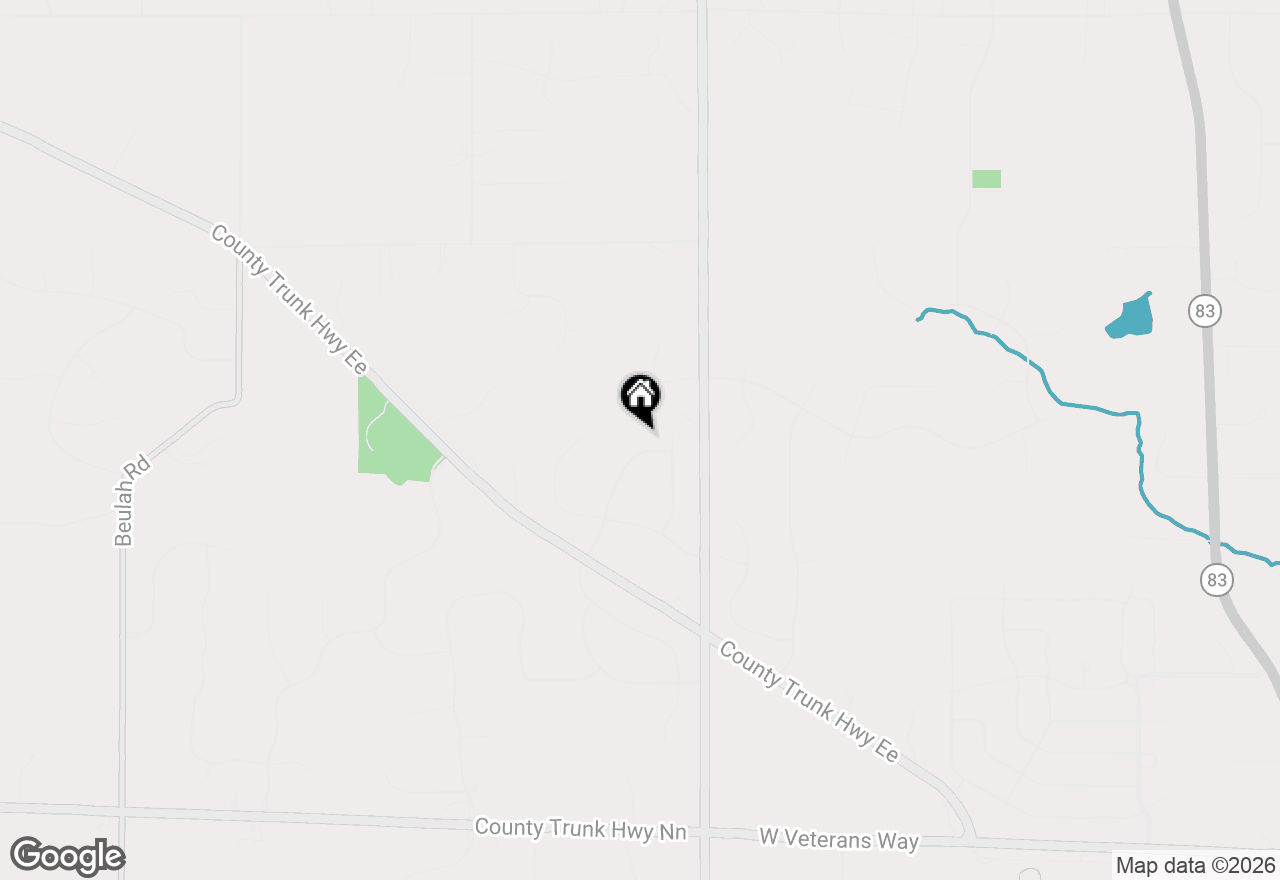 Map of W311S8635 Cherokee Pass, Mukwonago, WI 53149