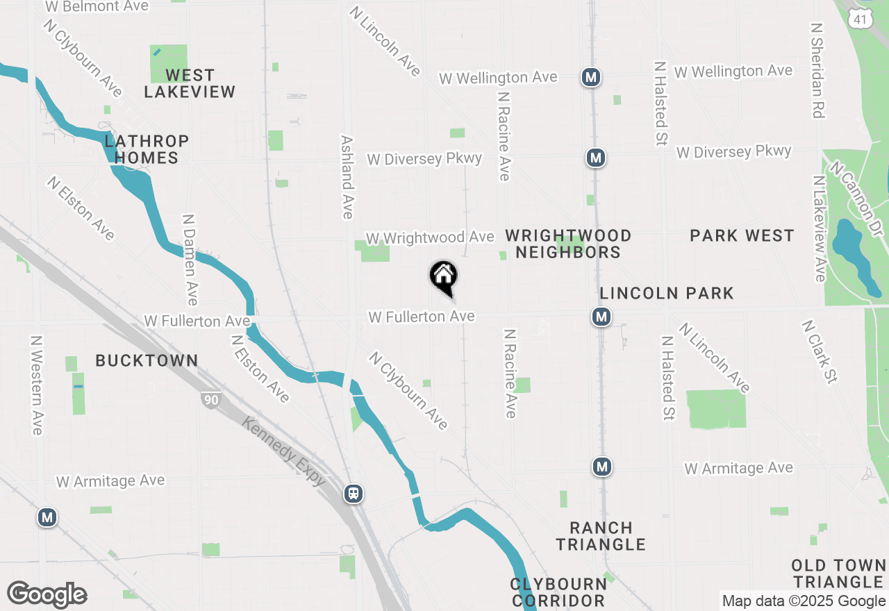 Map of 1351 W Altgeld Street #4D, Chicago, IL 60614