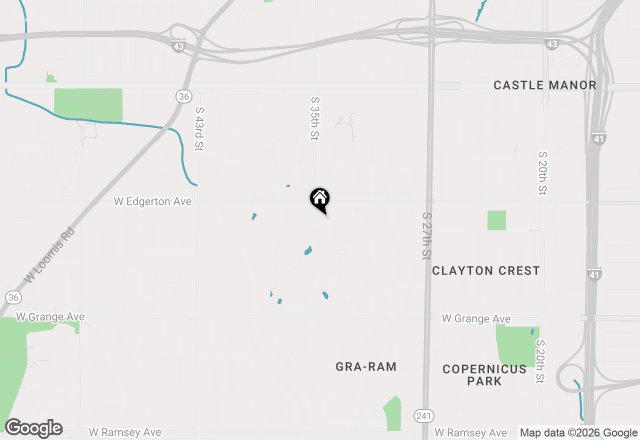 Map of 5228 S Hidden Dr, Greenfield, WI 53221