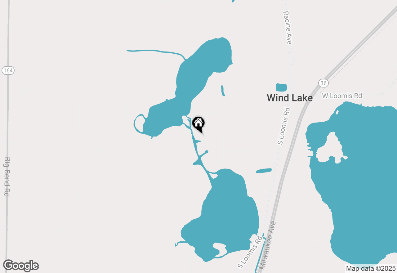 Map of 27131 Long Lake Rd, Wind Lake, WI 53185