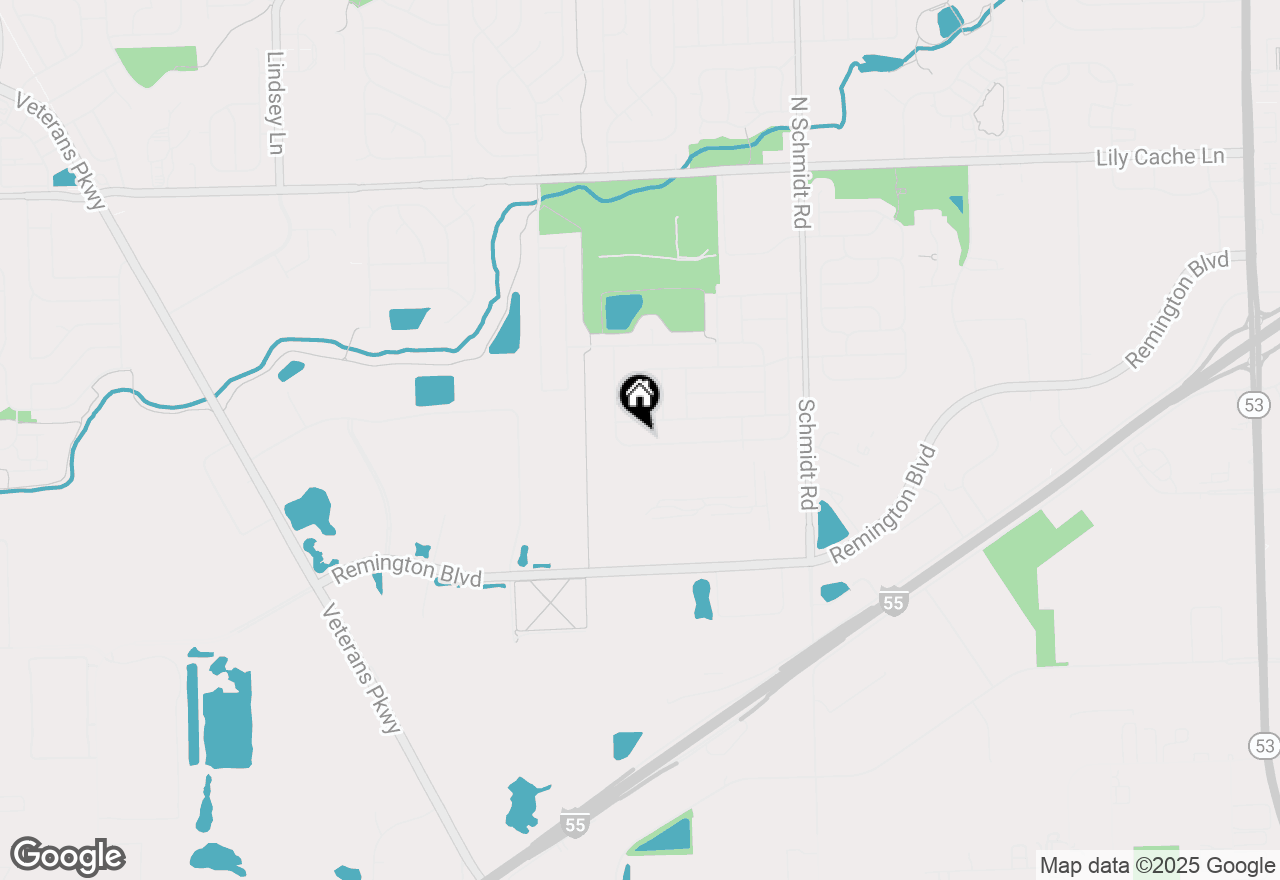 Map of 741 Rebecca Lane, Bolingbrook, IL 60440