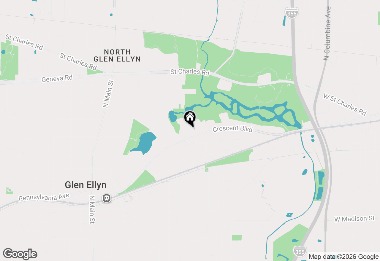 Map of 665 Plumtree Road, Glen Ellyn, IL 60137