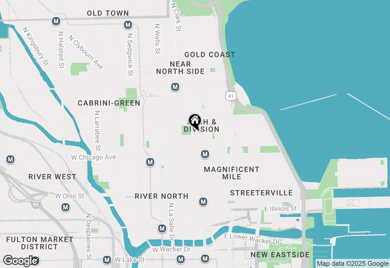 Map of 33 W Delaware Place #17H, Chicago, IL 60610