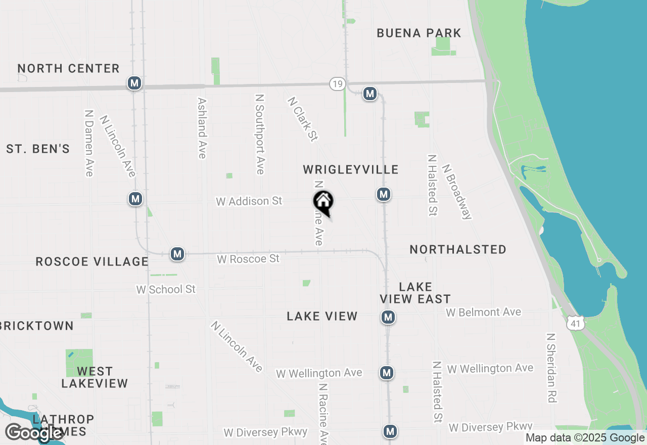 Map of 3507 N Racine Avenue #3W, Chicago, IL 60657