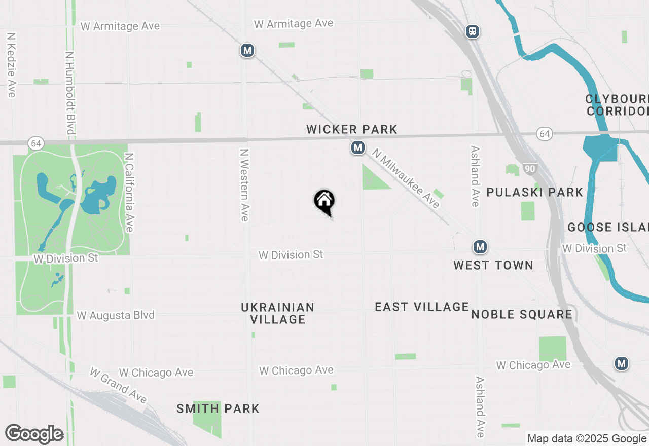 Map of 2116 W Potomac Avenue #1, Chicago, IL 60622