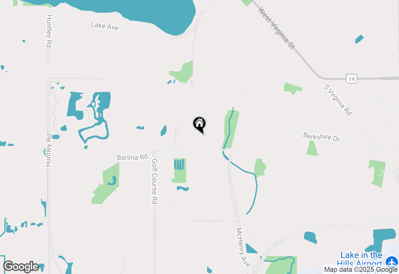 Map of 633 Cress Creek Lane #1, Crystal Lake, IL 60014