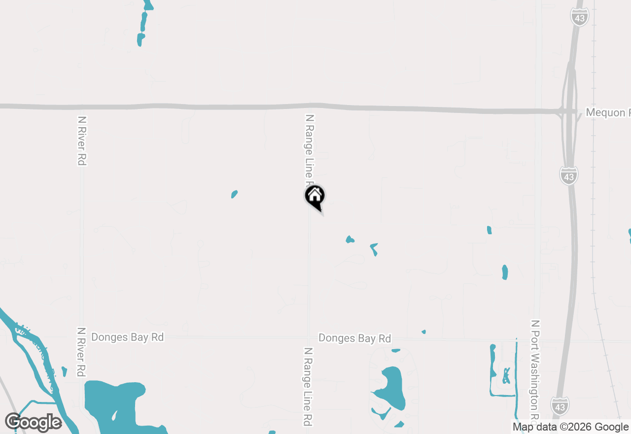 Map of 2650 W Sunnydale Ln, Mequon, WI 53092