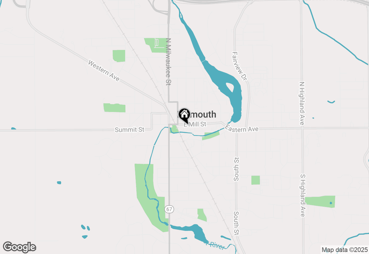 Map of 125 E Mill St, Plymouth, WI 53073