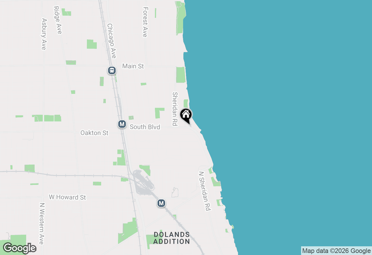 Map of 488 Sheridan Road #2, Evanston, IL 60202