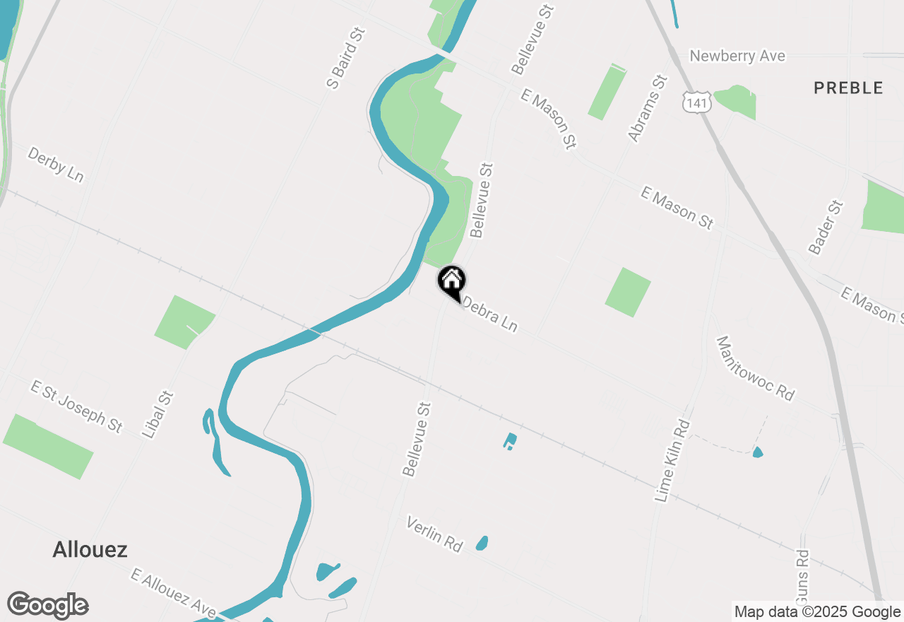 Map of 1221 Bellevue St, Green Bay, WI 54302