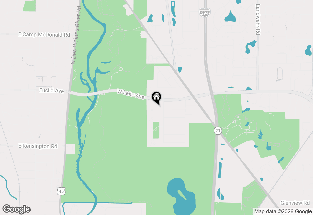 Map of 1645 Forest Drive, Glenview, IL 60025