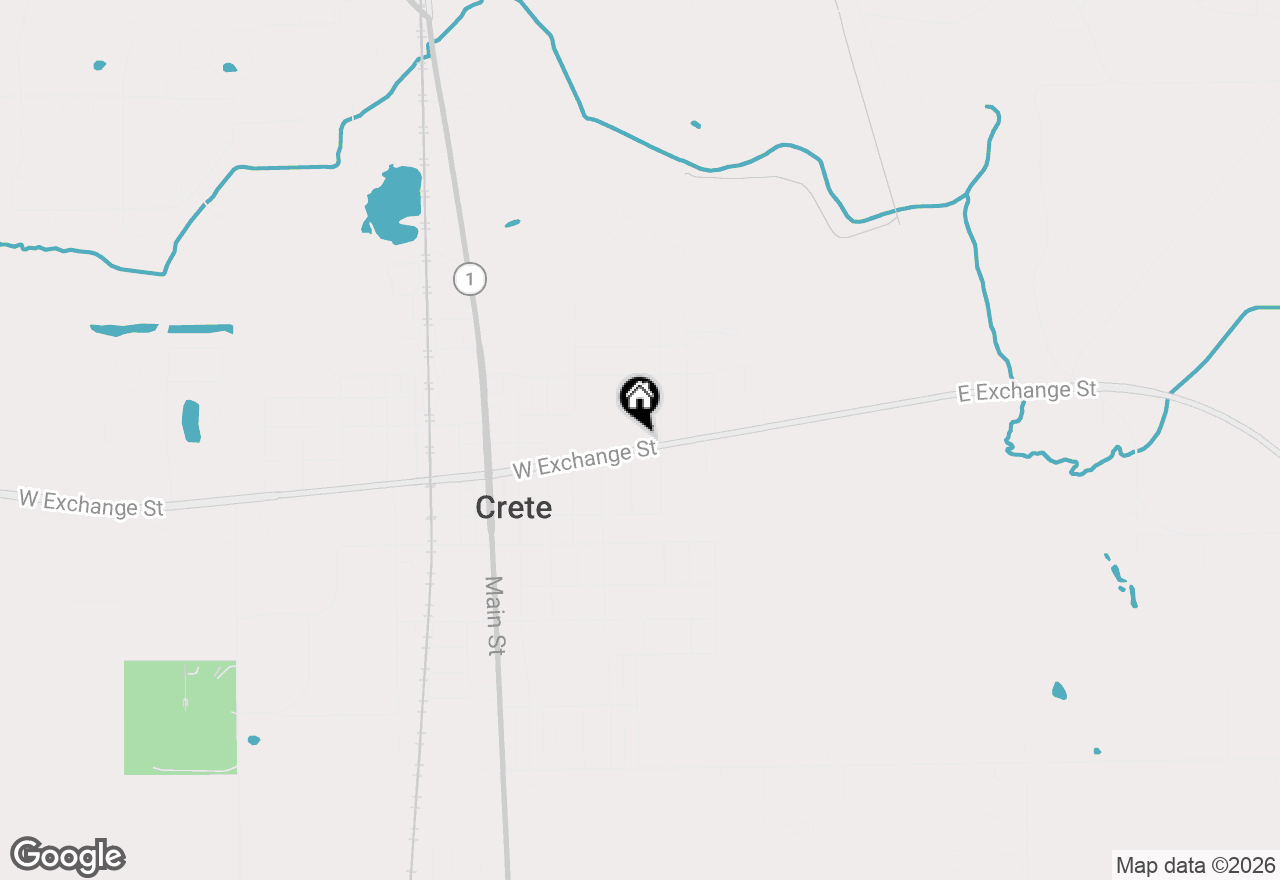 Map of 341 W Exchange Street, Crete, IL 60417