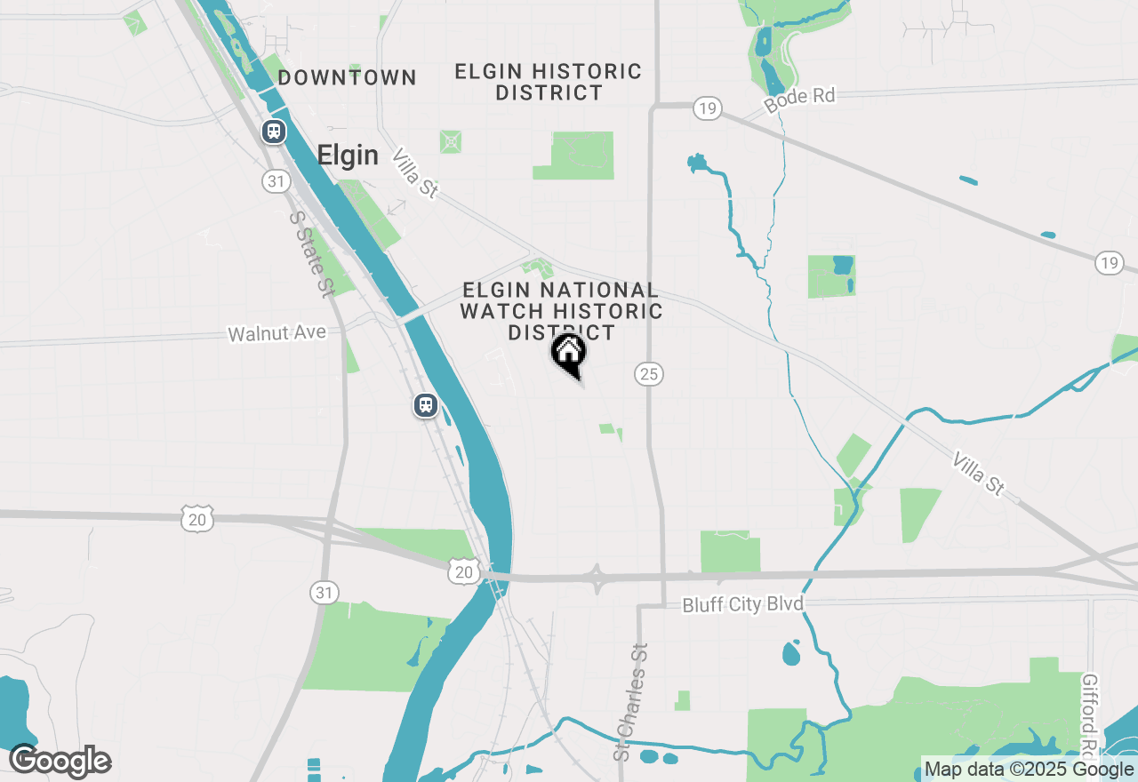 Map of 364 Bent Street, Elgin, IL 60120